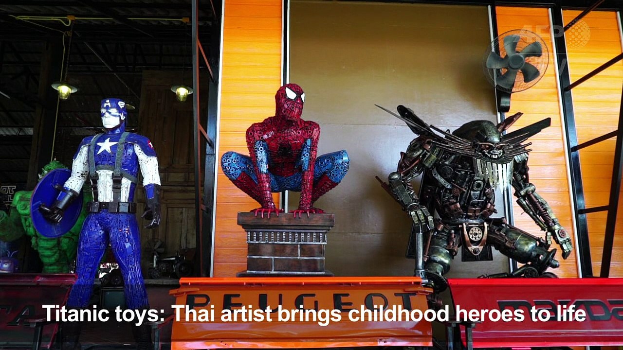 Titanic toys: Thai artist brings childhood heroes to life