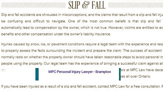 Personal Injury Attorney Brampton - MPC Personal Injury Lawyer (289) 201-3780