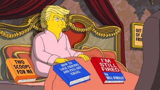The Simpsons secret video of Trump's last meeting with Comey