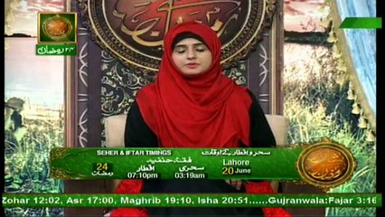 Naimat e Iftar Female Segment (Live from Khi) - 20th Jun 2017