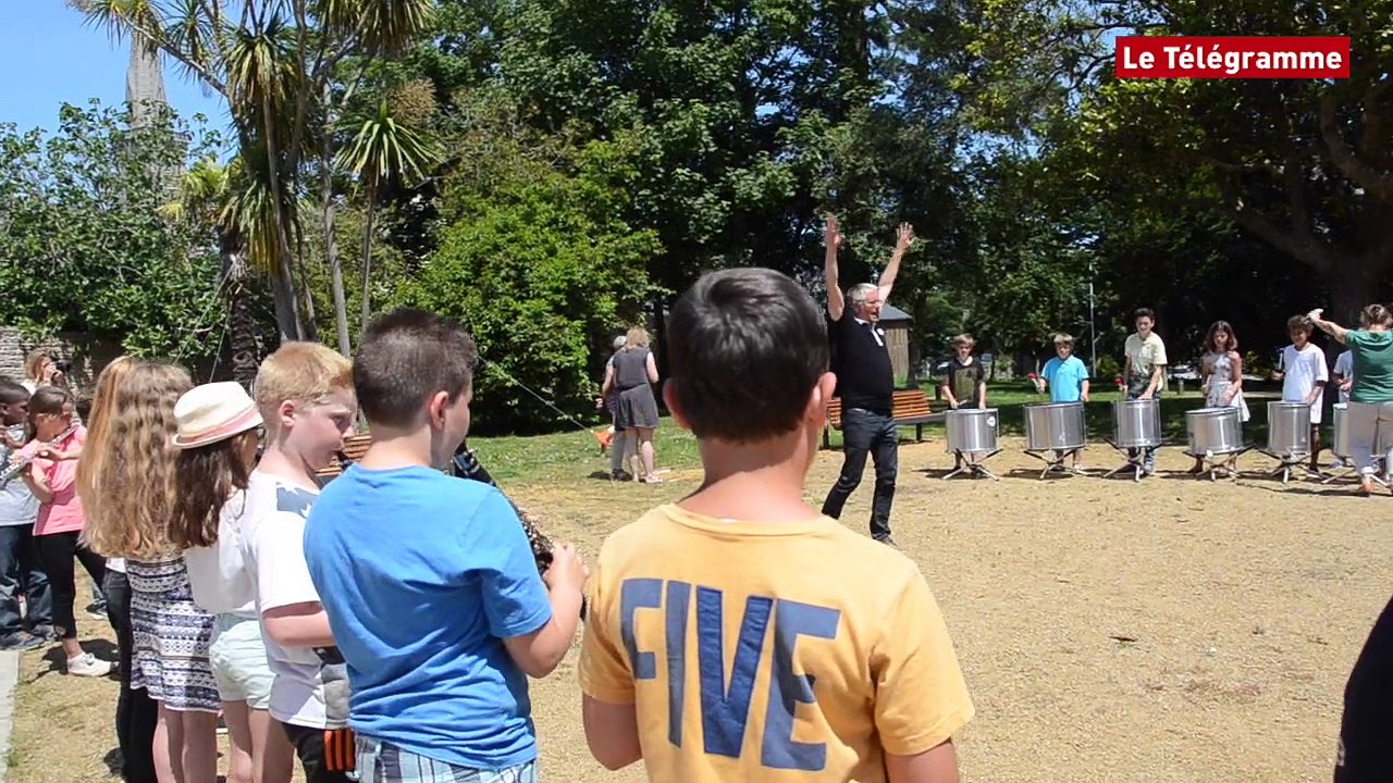 Paimpol. Fête de la musique élèves de l'école Le Bras