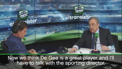 De Gea still on Real Madrid radar - president Perez