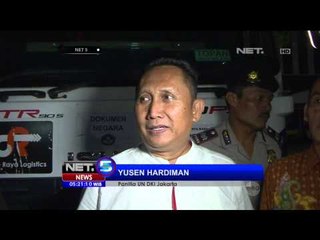 Enam truk soal UN SMP di Jakarta dikawal ketat polisi - NET5