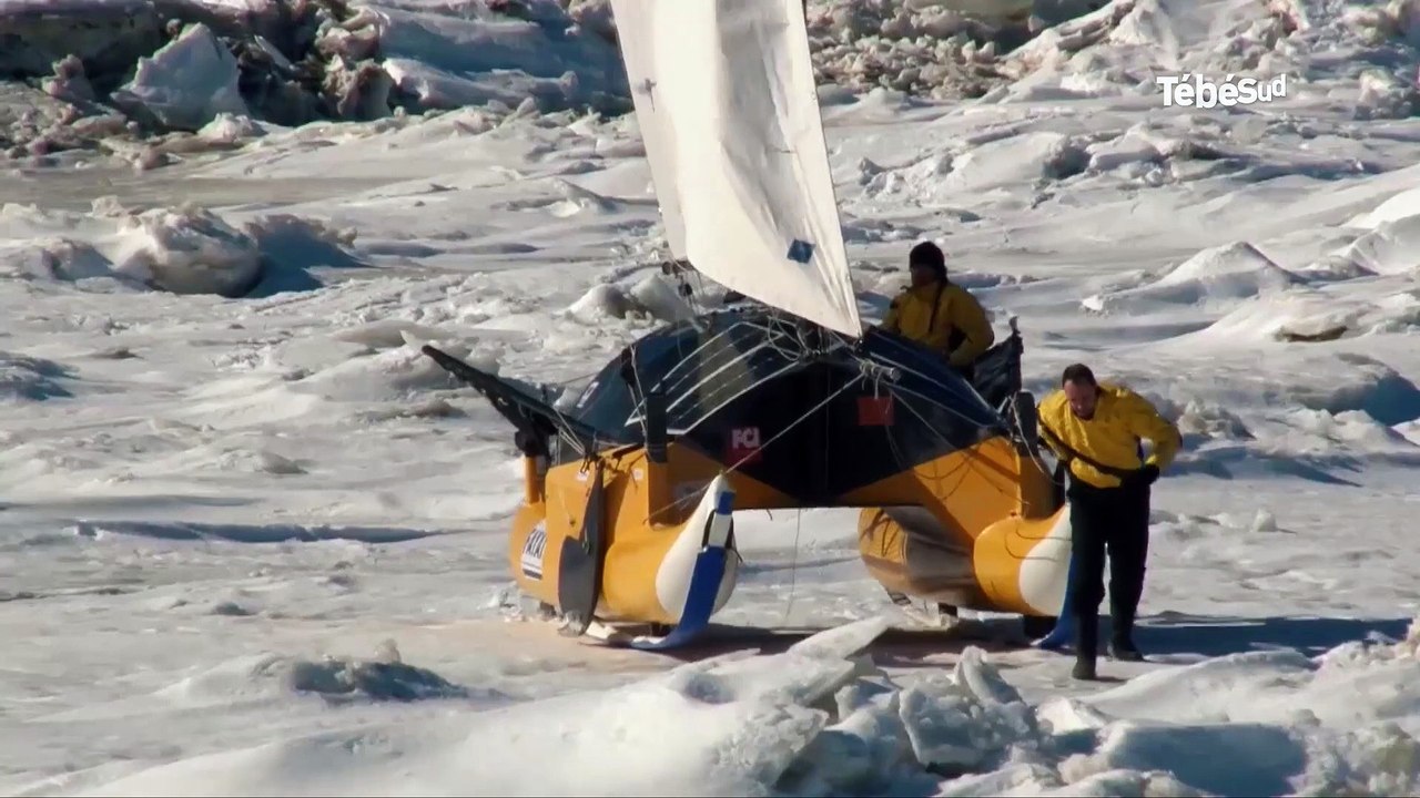 Lorient (56) Ils construisent un char à glace pour traverser l'océan arctique à la voile