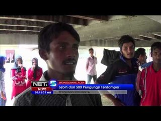 Lebih dari 500 muslim Rohingnya terdampar di perairan Aceh Utara - NET5