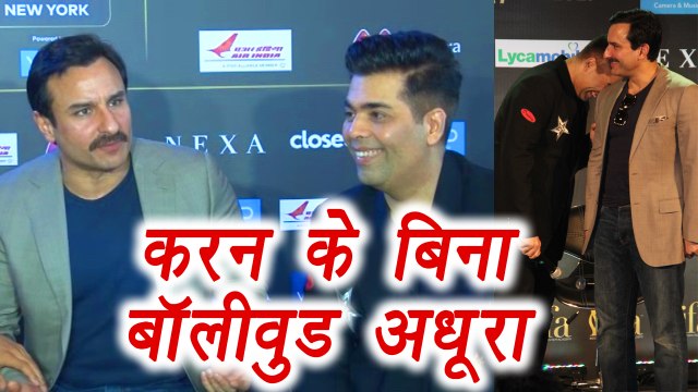 Saif Ali Khan says, Bollywood is incomplete without Karan Johar | FilmiBeat