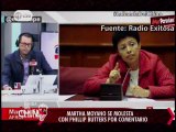 Nota - Martha Moyano se molesta con Phillip Butters por comentario