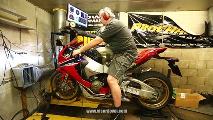 Honda Fireblade SP dyno test