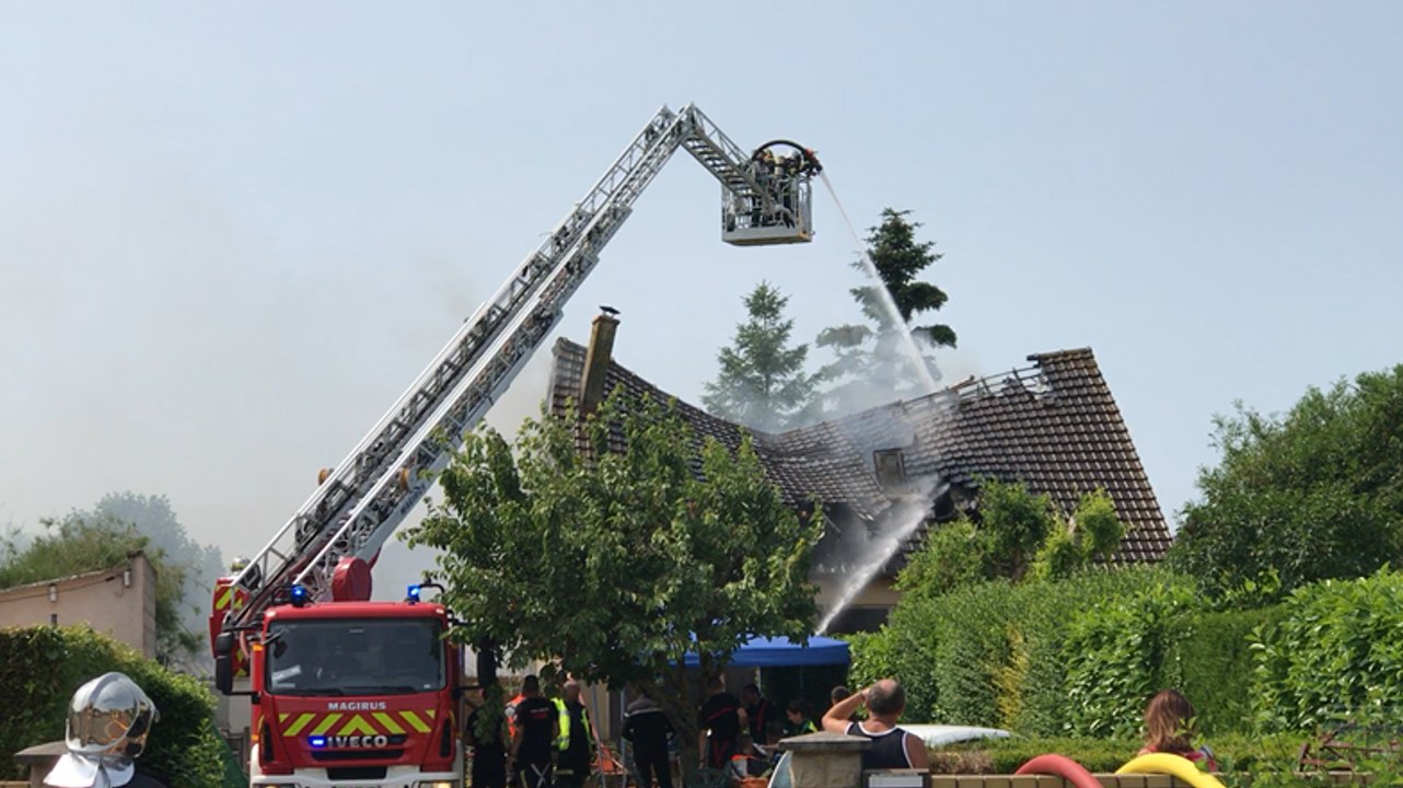 Incendie dans une maison