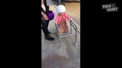 Baby Dresses up As Grandma Video 2016 - Daily Heart Beat