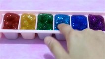 DIY How to Make Your Own GLITTER RAINBOW SLIME CHARM Learn Colours ♥ Toys