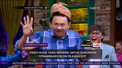Uniknya Video Untuk Dukung 3 Pasangan Pilkada DKI