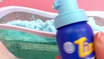 Tinti Banyo Oyuncak Ürünleri - Mavi Banyo Köpüğü - Karlar Ülkesi Prensesi Elsa Köpüğün içinde!