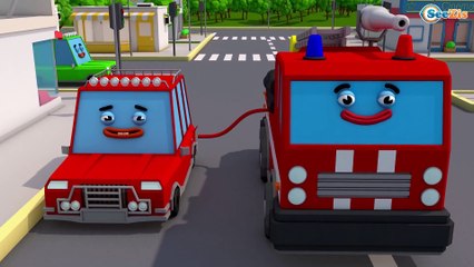 Learn Vehicles - Fire Truck & Police Car | Colors Transport for Toddlers | Videos for Kids