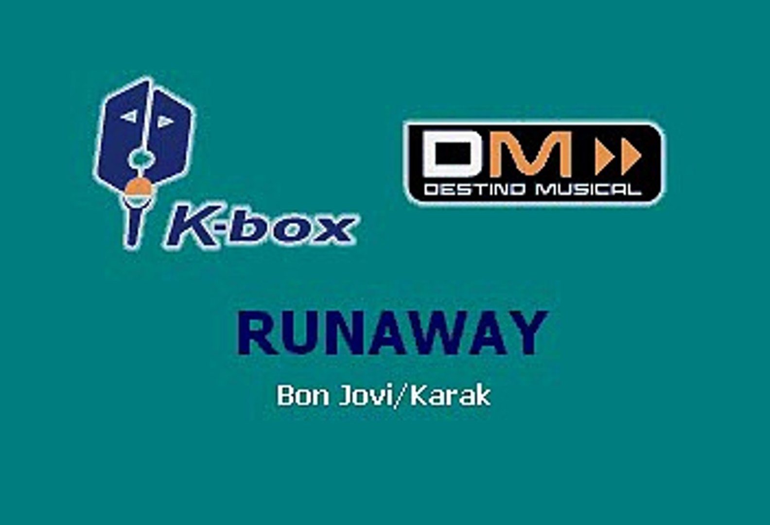 Bon Jovi Runaway Karaoke Video Dailymotion