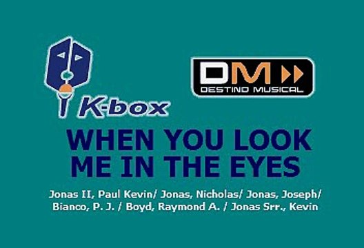 Jonas Brothers - When You Look Me In The Eyes (Karaoke)