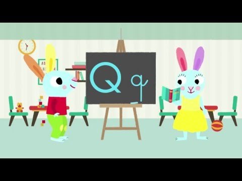 Les lettres de l'alphabet - Apprendre à écrire le Q avec Pinpin et Lili