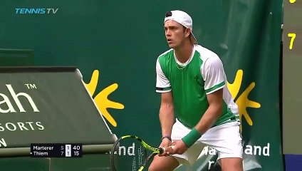 Dominic Thiem Wins An Incredible Point vs Merterer!