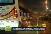 Surco: obra inconclusa en la avenida Tomás Marsano ocasiona  gran congestión vehicular