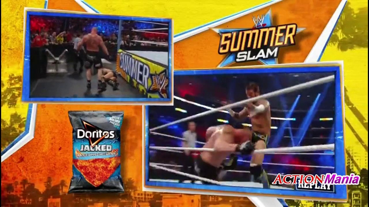 Brock Lesnar Vs CM Punk at SummerSlam Great Match HD