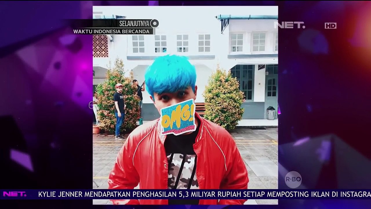 Intip Rambut Unik Joshua Suherman yang Berwarna Hijau Tosca