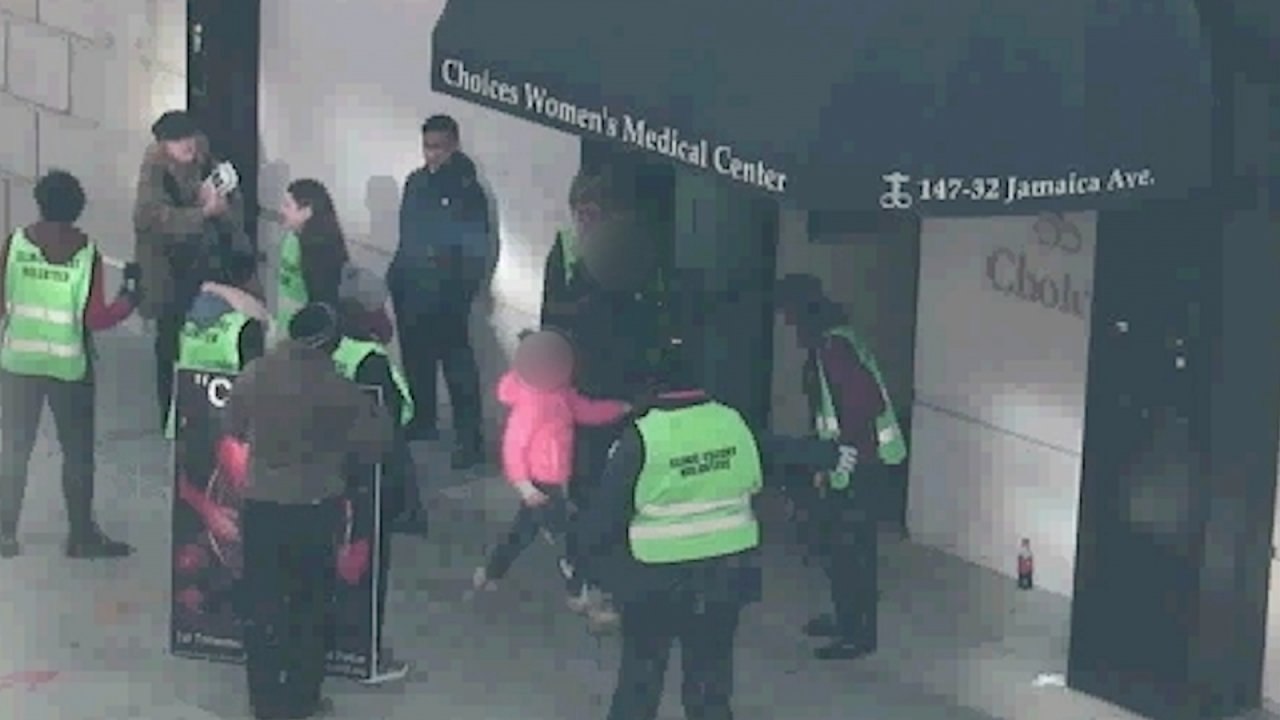 Watch anti-abortion protesters harass patients arriving at a New York clinic