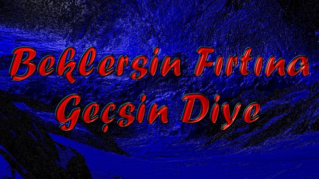 Şair Yazar Enver ÖZEL Beklersin Fırtına Geçsin Diye Şiiri