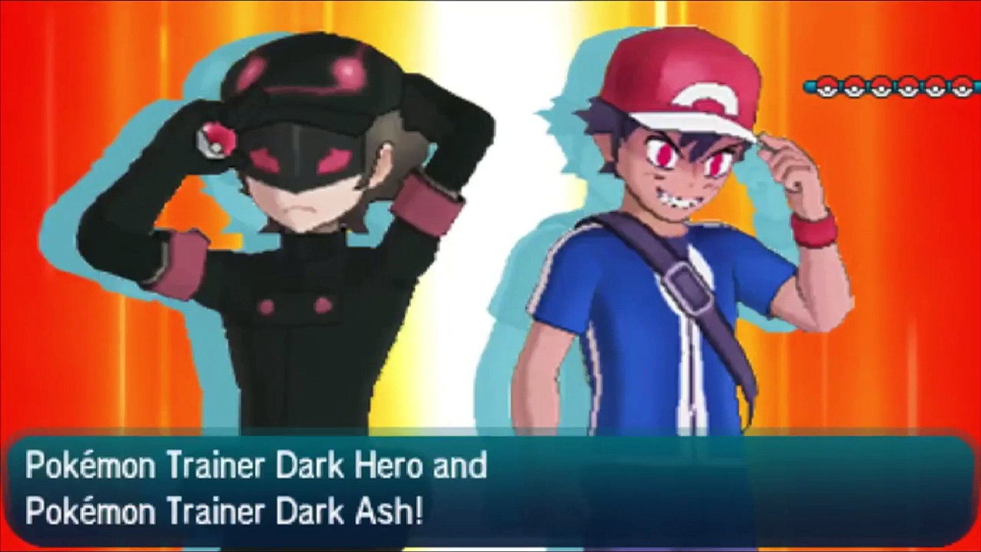 Pokemon Ultra Sun And Ultra Moon Ash And Champion Ash Vs Dark Ash