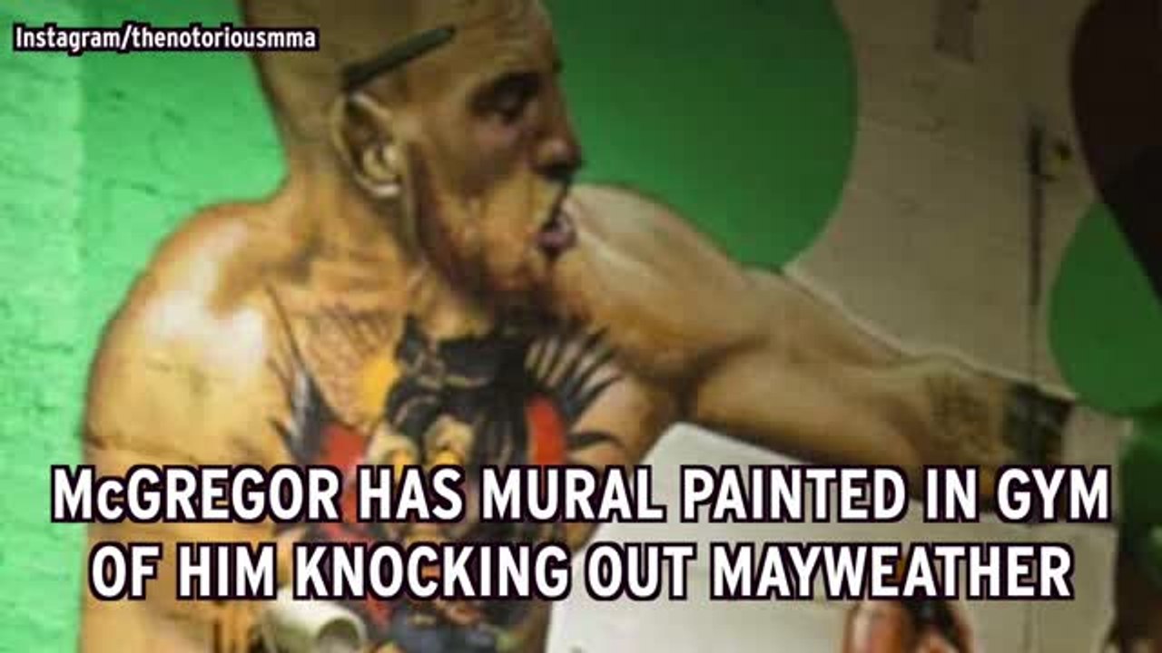 Conor McGregor Has Premature Mural Painted In Gym