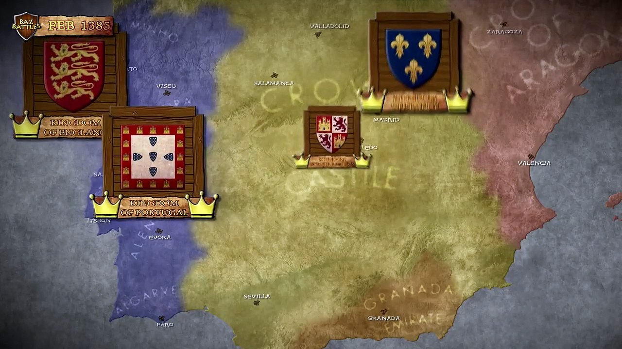 The Battle of Aljubarrota 1385 AD