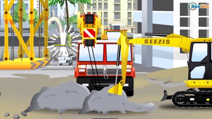 Super Tractor Transporte con carros infantiles! Coches de dibujos animados para los niños!