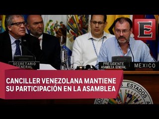 Segundo día de actividades de la Asamblea General de la OEA en Cancún