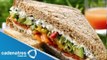 Sándwich de Aguacate con Espinacas / Receta de comida sana