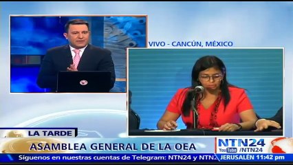 “En la OEA se llama abiertamente a la oposición a seguir por la vía de la violencia”: canciller de Venezuela