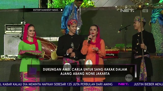 Keseruan Amel Carla Dukung Sang Kakak pada Ajang Abang None Jakarta