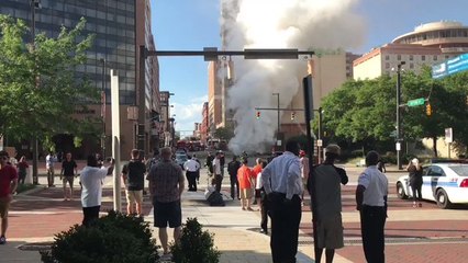 Underground Steam Pipe Explosion Injures 2 in Baltimore