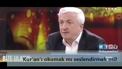 Kur'an'ı okumak mı seslendirmek mi!