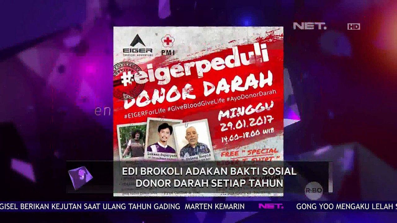 Edi Brokoli Adakan Bakti Sosial Donor Darah Setiap Tahun