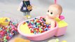 Kinetic Sand Cake Baby Doll Bath Time Learn Colors eePlay Doh Toy Sur