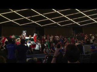 Fans Rushing into the Garden to get their seats ready to cheer Canelo Vs GGG  ! By @JuanxBlueL