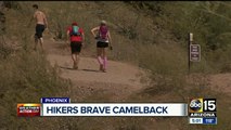 Hikers still going up Phoenix mountains in 119 heat