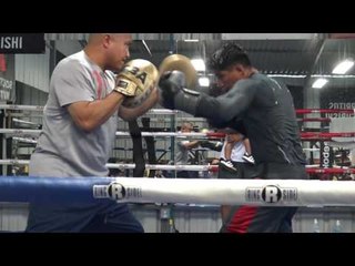 Mikey Garcia and Josesito Lopez after sparring - EsNews Boxing
