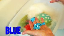 Funny Face Learn colours balloons Foam Bath -  Colors Finger Nursery Finger Family Kids-2GVW