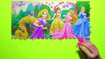 Disney PRINCESS Learn Puzzle Games Cinderella Rapunzel Aurora Belle Play Rompecabezas de