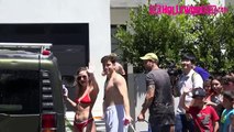 Jake Paul & Team 10 Have Insane Water Fight At Car Wash & Tessa Brooks Is Mobbed By Fans