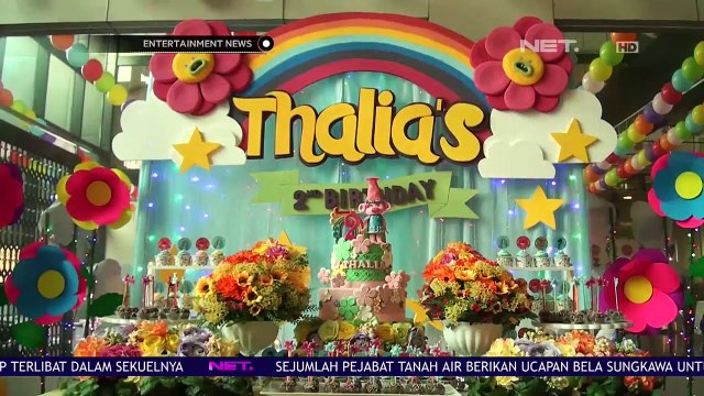 Ruben Onsu & Sarwendah Gelar Acara Ulang Tahun Thalia yang ke-2