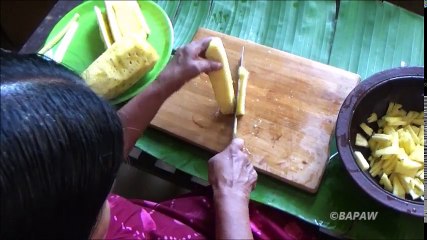 Healthy Village Food ❤ Cooking Pineapple curry in my Village by my Mom