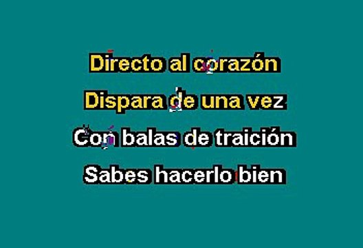 LOS TIGRES - DIRECTO AL CORAZON (KARAOKE CON VOZ GUIA)