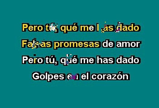 LOS TIGRES - GOLPES EN EL CORAZON (KARAOKE CON VOZ GUIA)