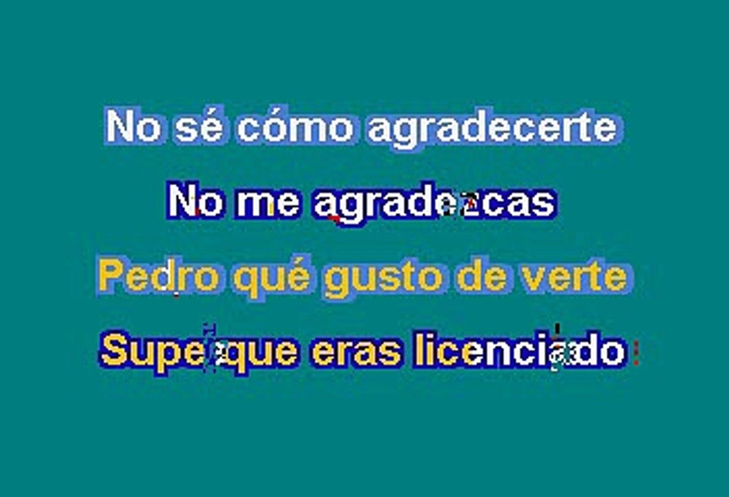 LOS TIGRES - PEDRO Y PABLO (KARAOKE CON VOZ GUIA)